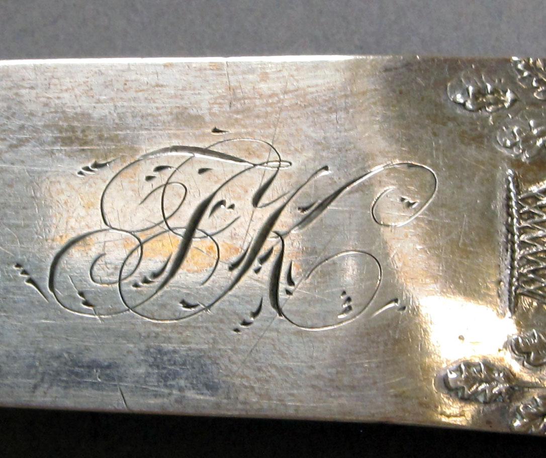 1962.0240.1201 Silver spoon engraving