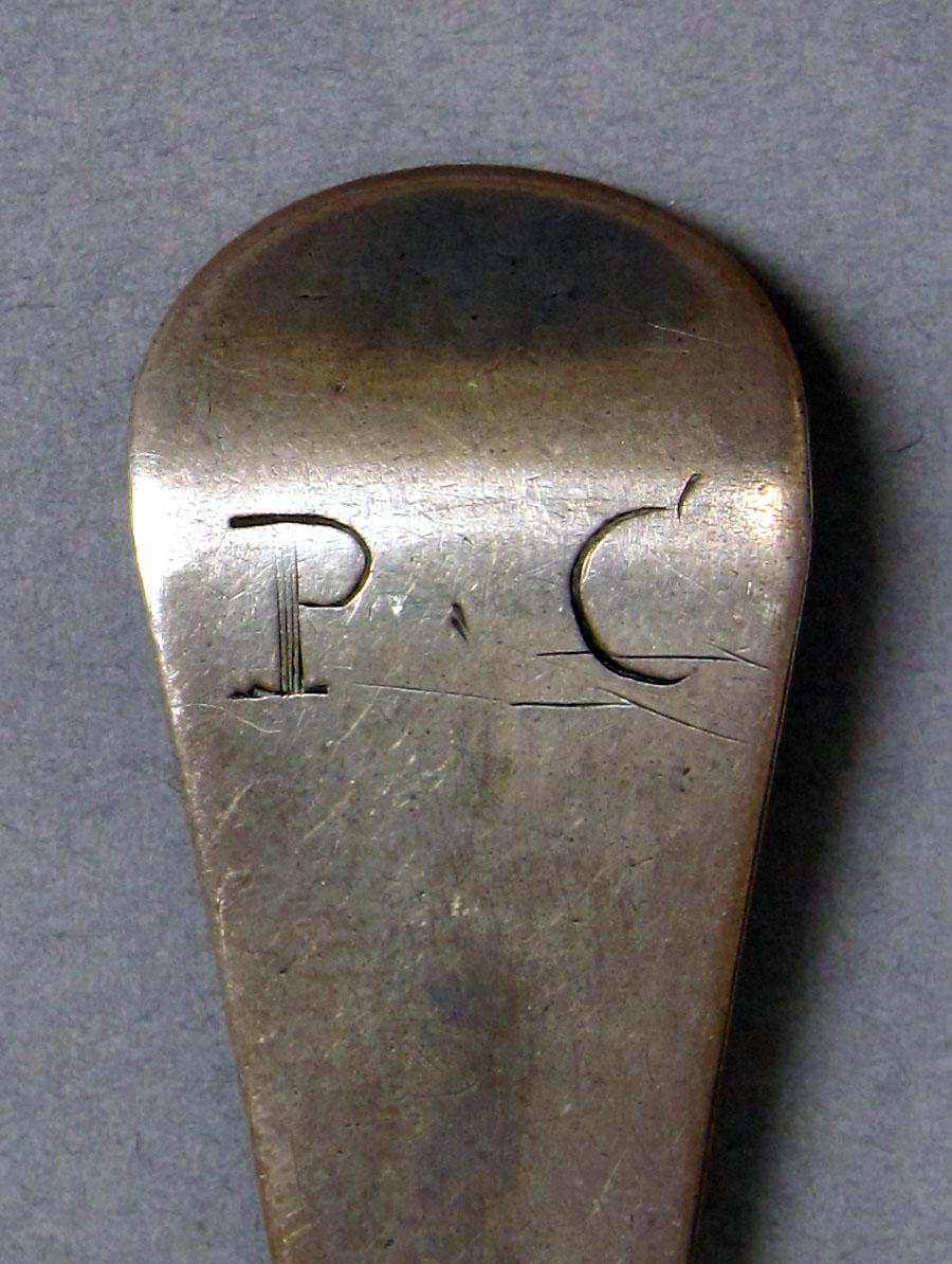 1962.0240.1204 Silver spoon engraving