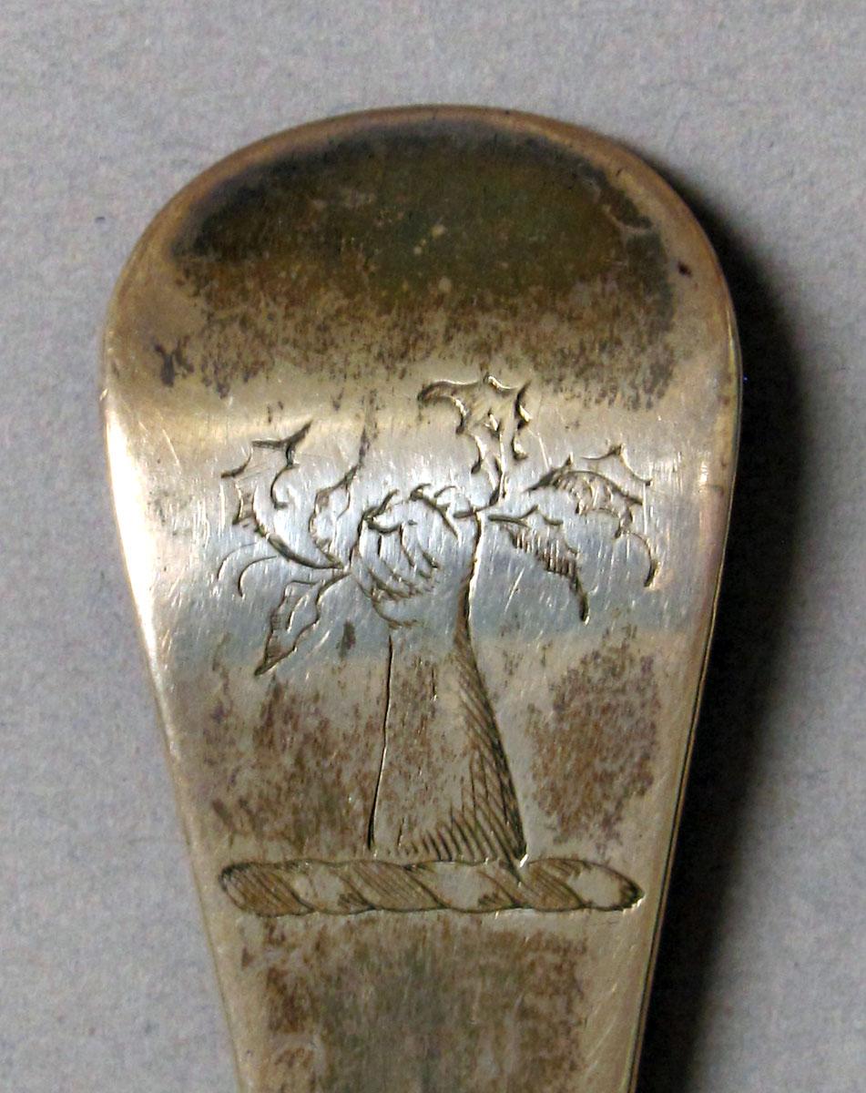 1962.0240.1205 Silver spoon engraving