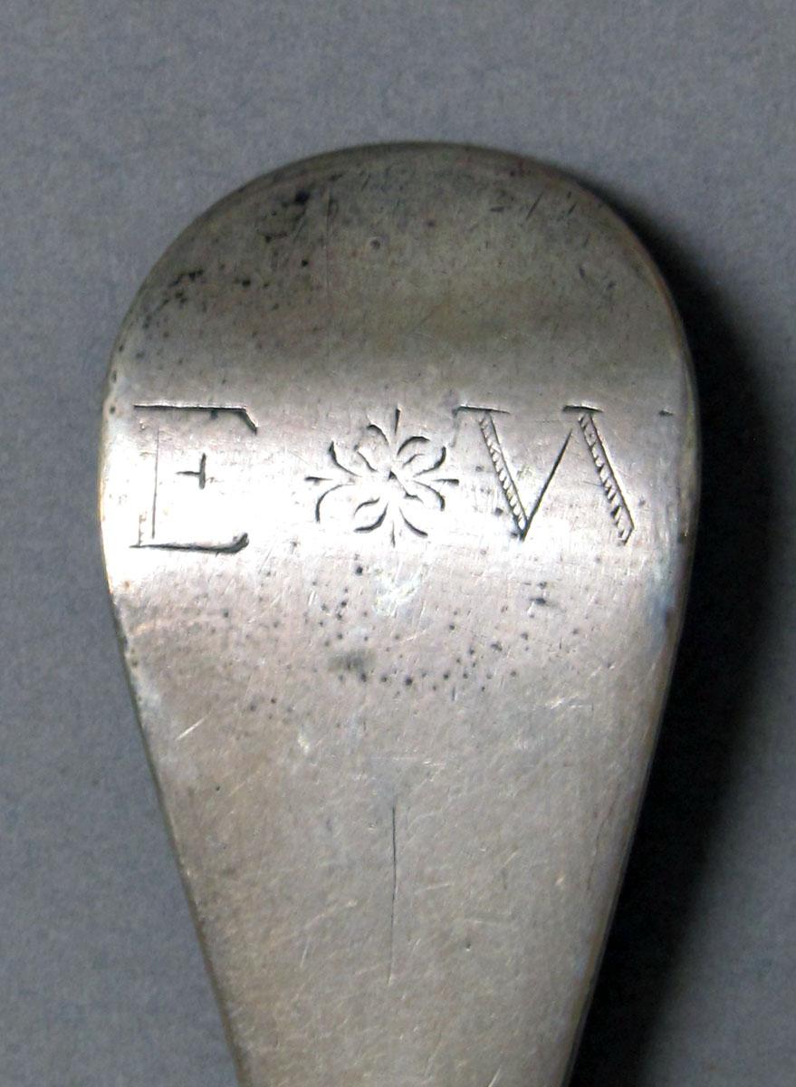 1962.0240.1217 Silver spoon engraving