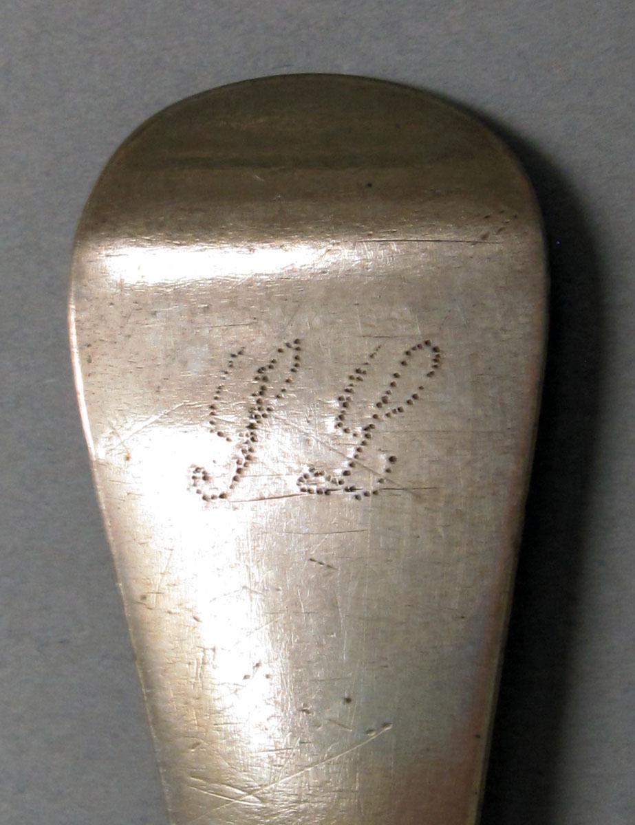 1962.0240.1218 Silver spoon engraving