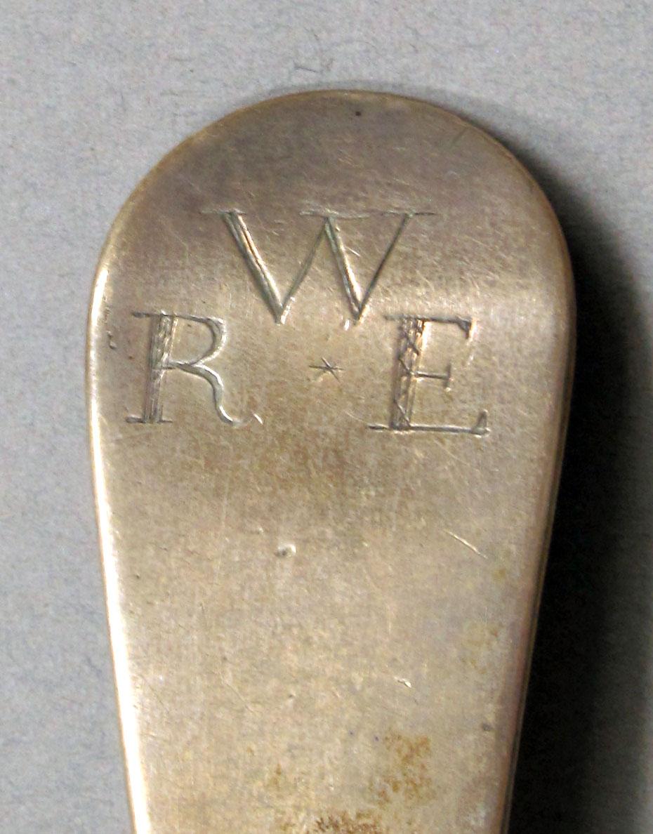 1962.0240.1222 Silver spoon engraving