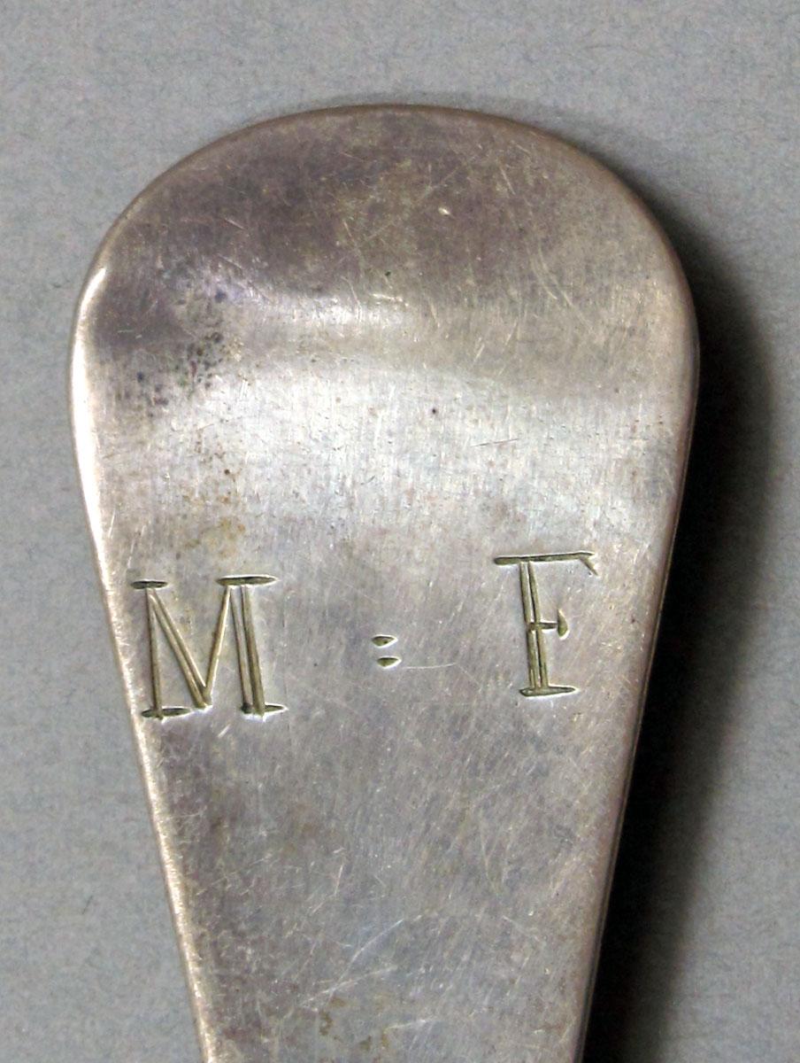 1962.0240.1234 Silver spoon engraving