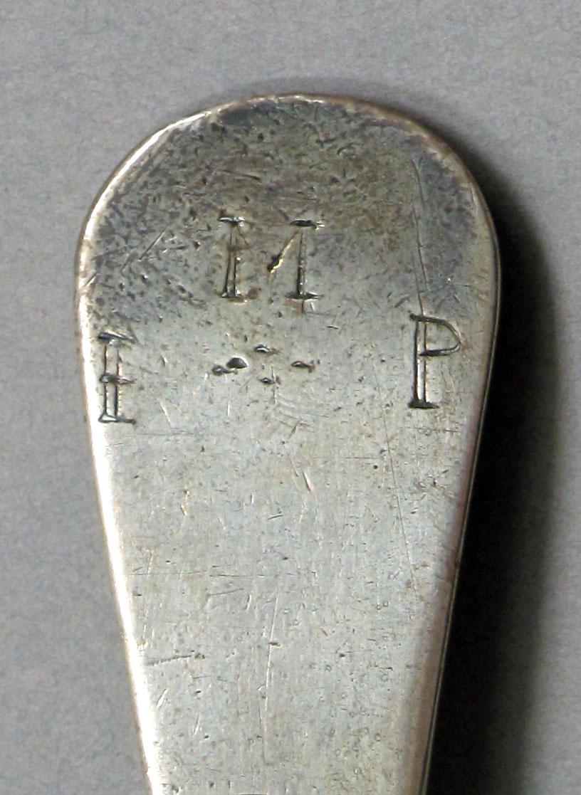 1962.0240.1239 Silver spoon engraving