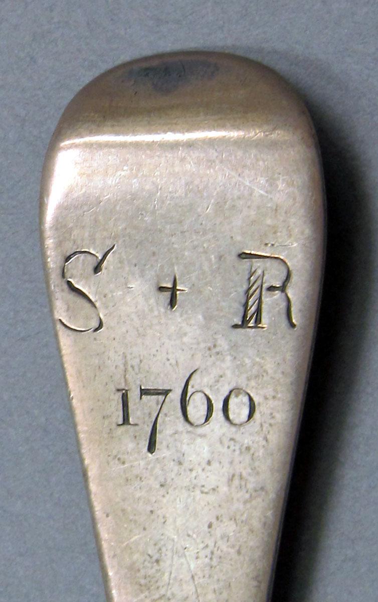 1962.0240.1249 Silver spoon engraving