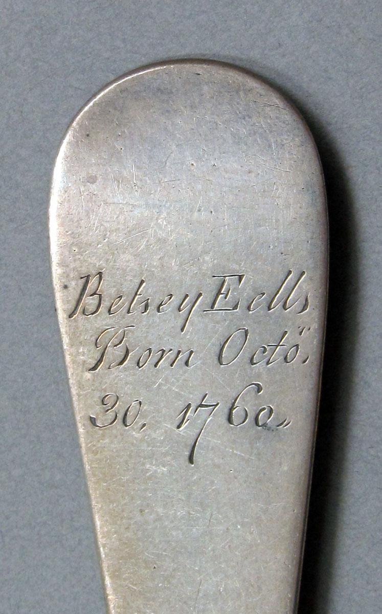 1962.0240.1261 Silver spoon engraving