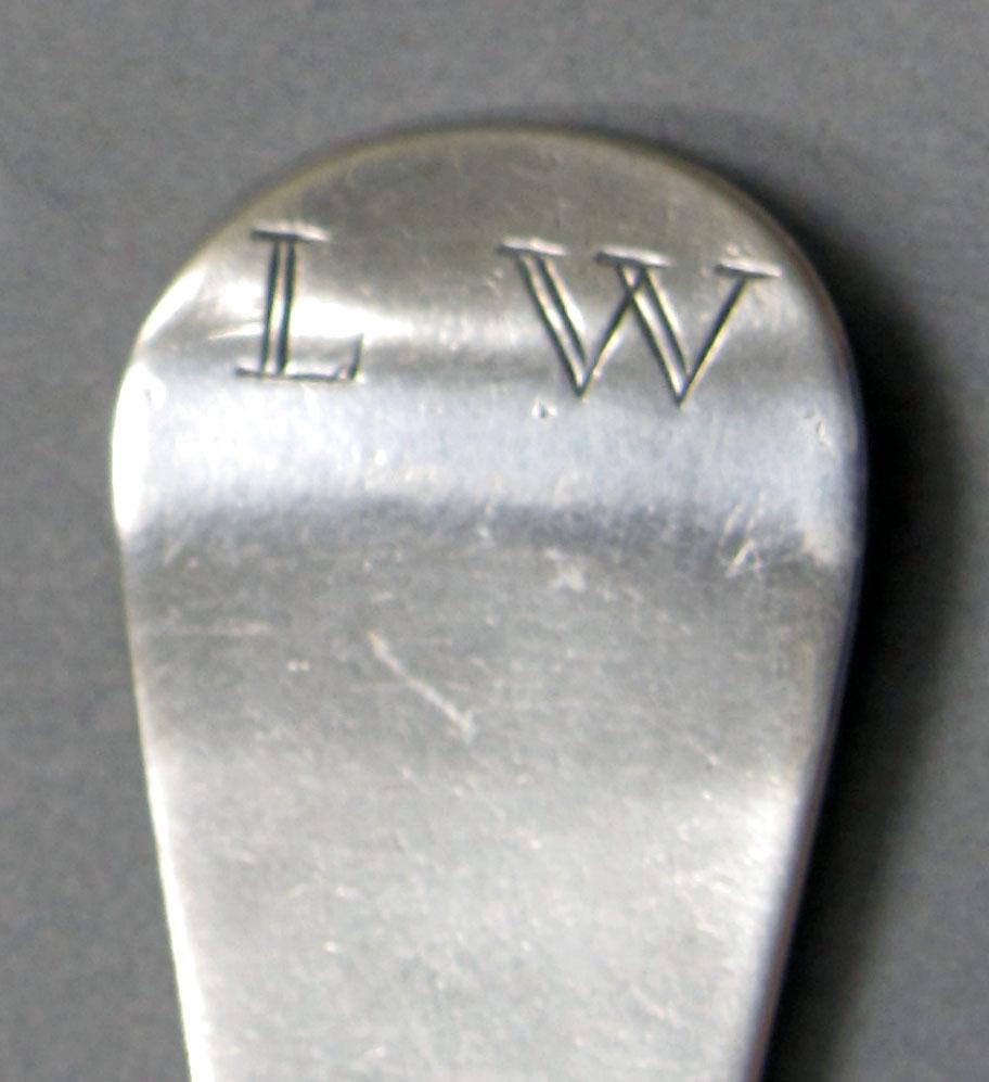 1962.0240.1270 Silver spoon engraving