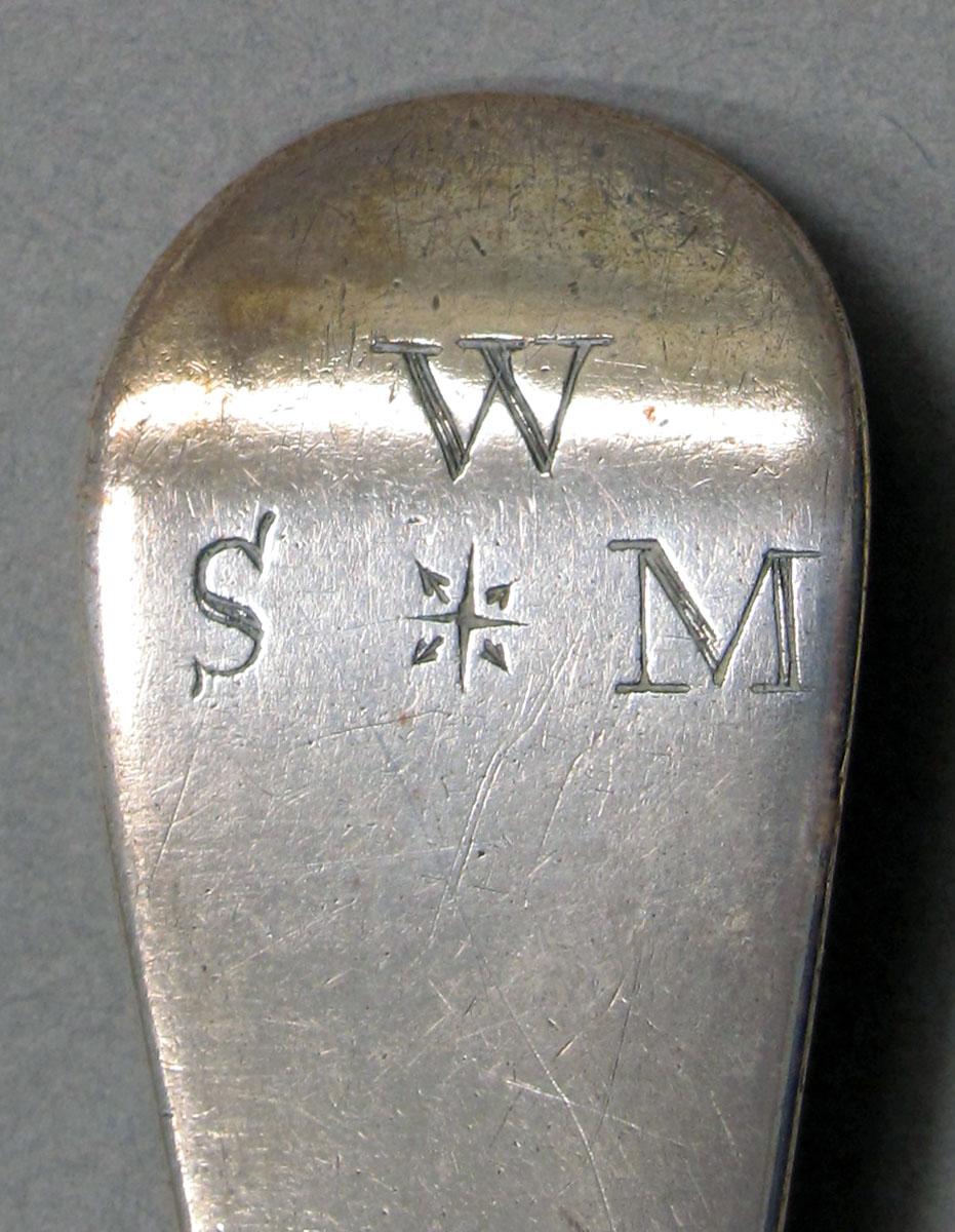 1962.0240.1277 Silver spoon engraving