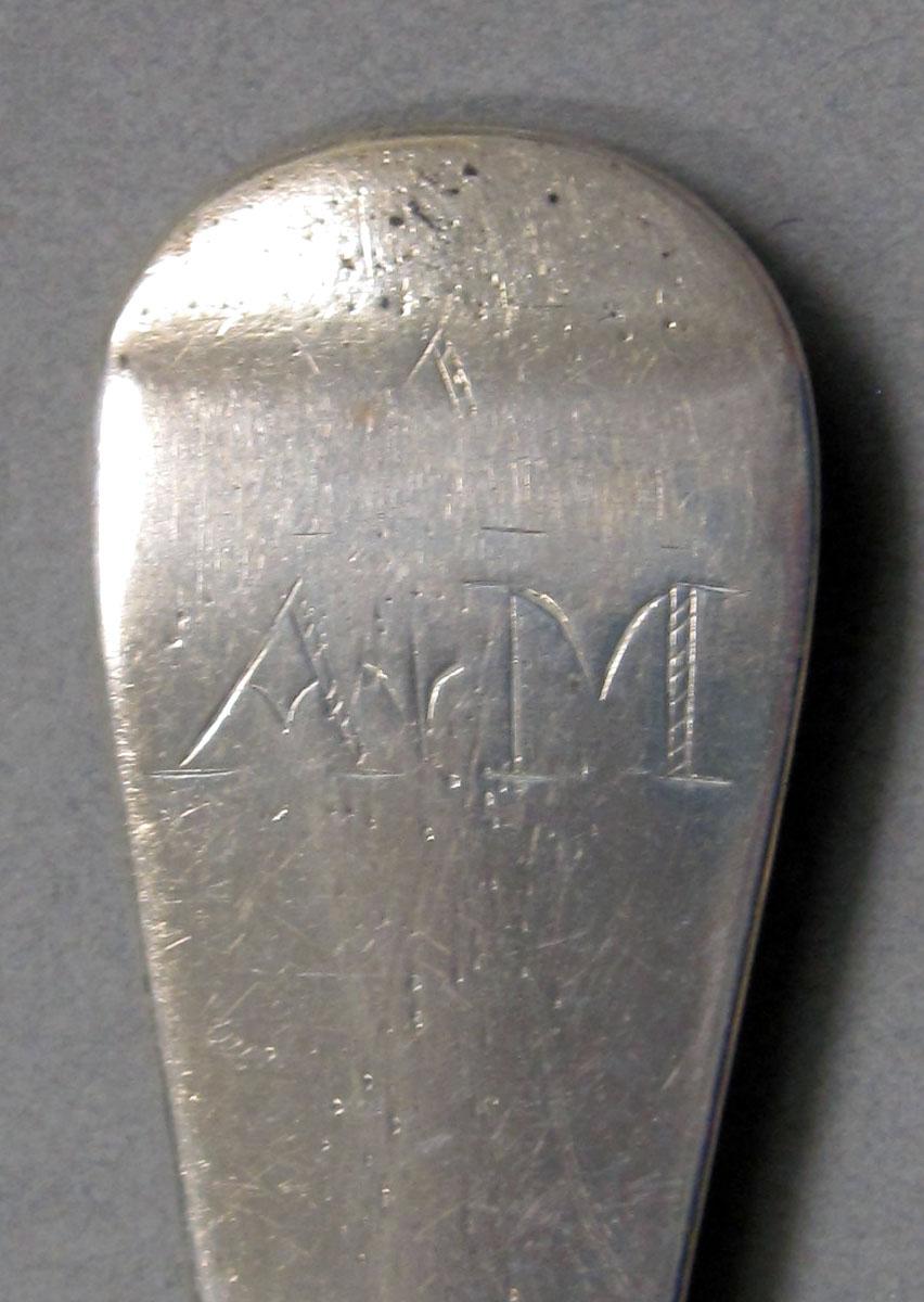 1962.0240.1278 Silver spoon engraving