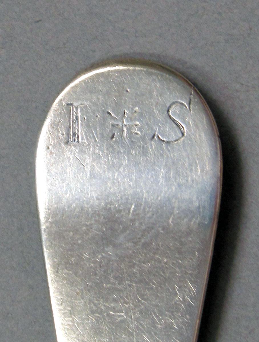1962.0240.1305 Silver spoon engraving