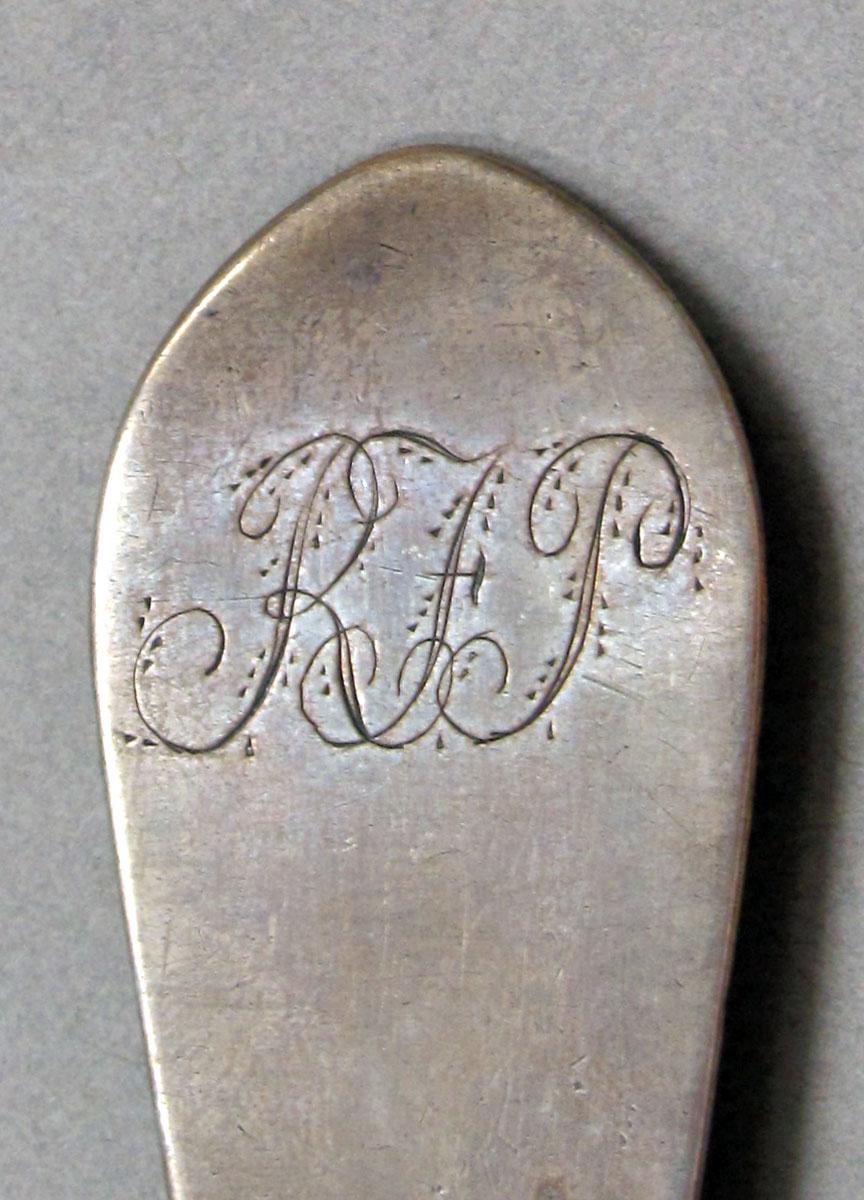 1962.0240.1319 Silver spoon engraving