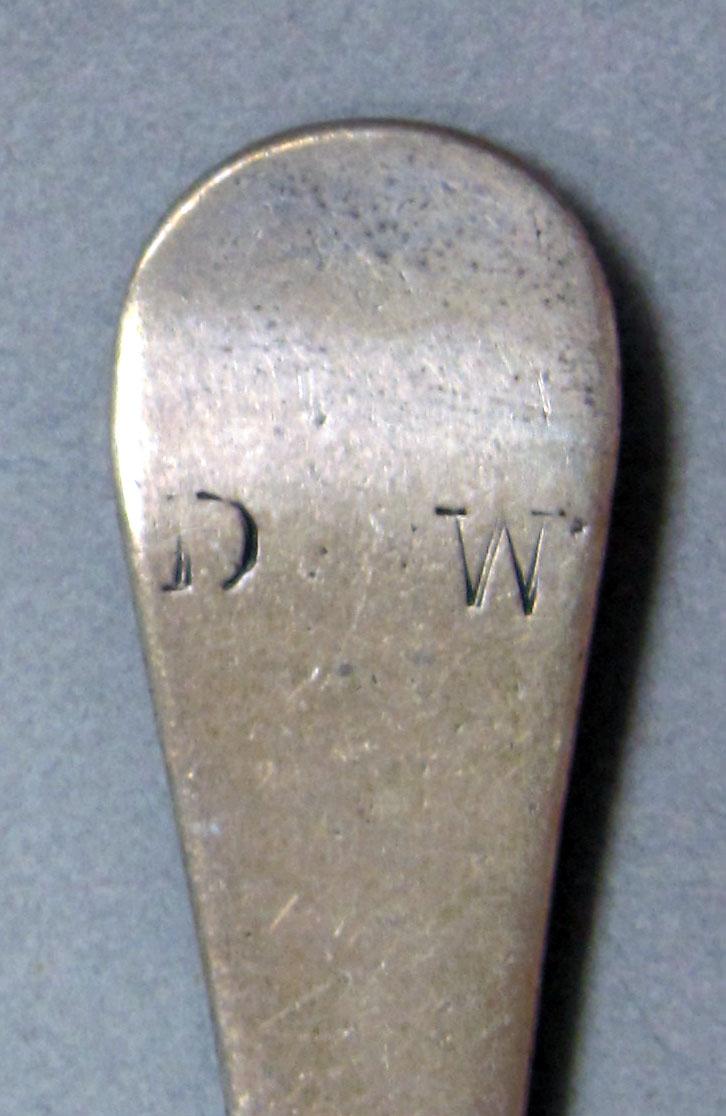 1962.0240.1320 Silver spoon engraving