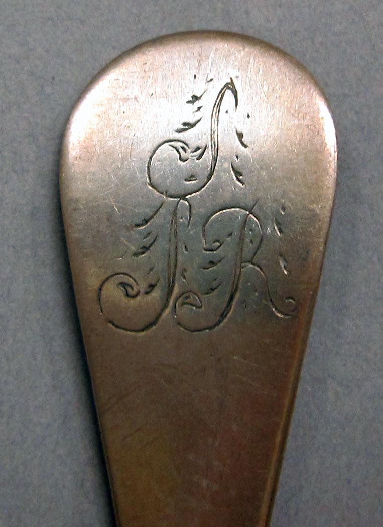 1962.0240.1351 Silver spoon engraving