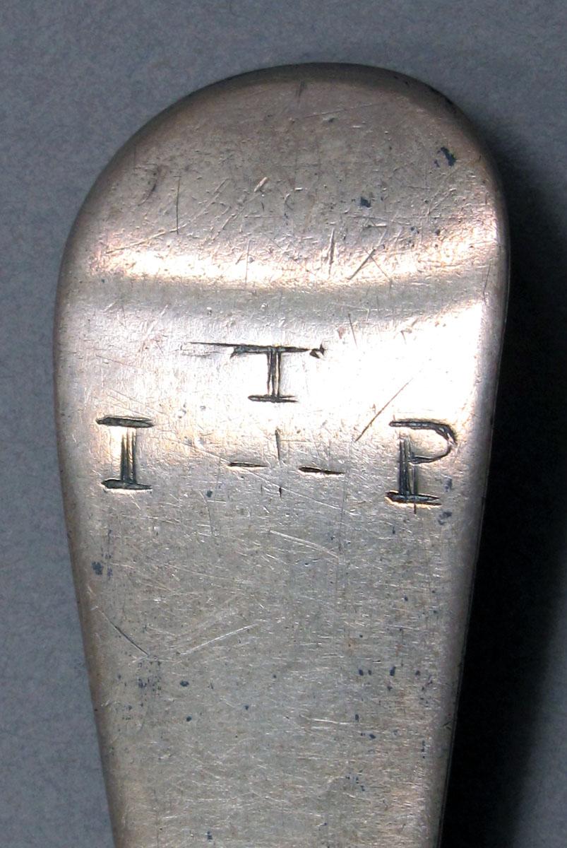 1962.0240.1366 Silver spoon engraving