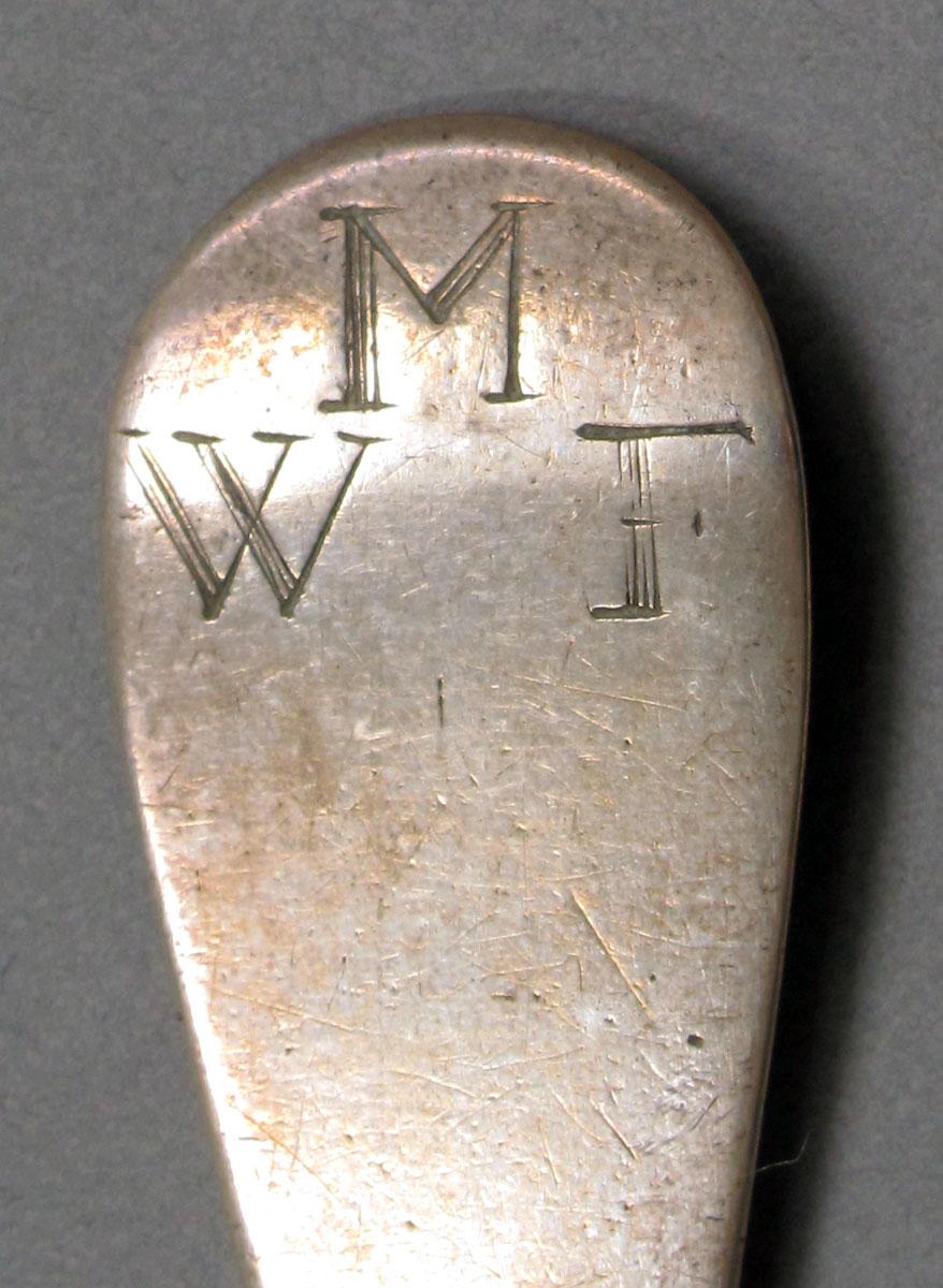 1962.0240.1367 Silver spoon engraving