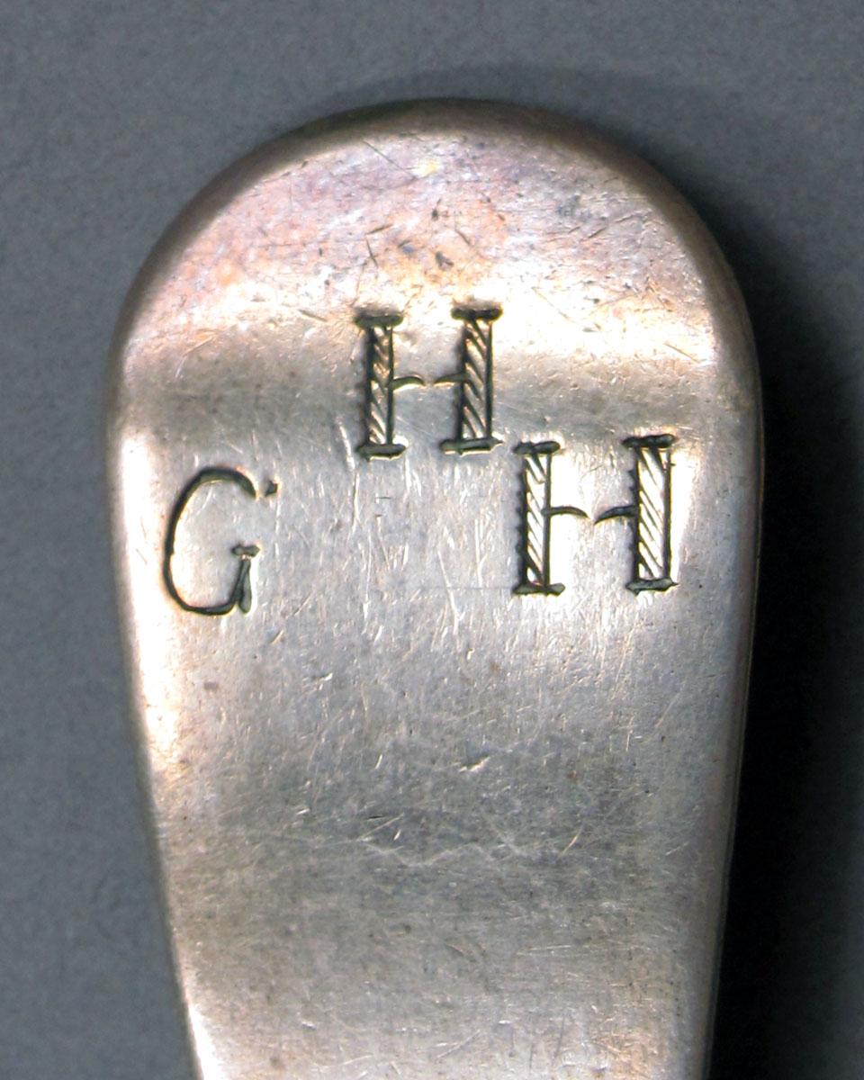1962.0240.1369 Silver spoon engraving