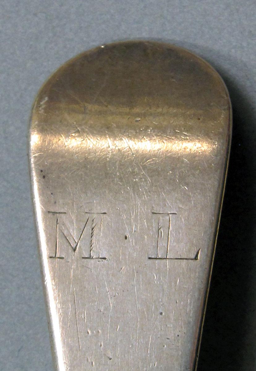 1962.0240.1379 Silver spoon engraving