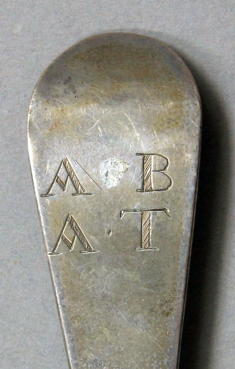 1962.0240.1389 Silver spoon engraving