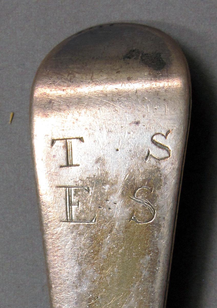 1962.0240.1392 Silver spoon engraving