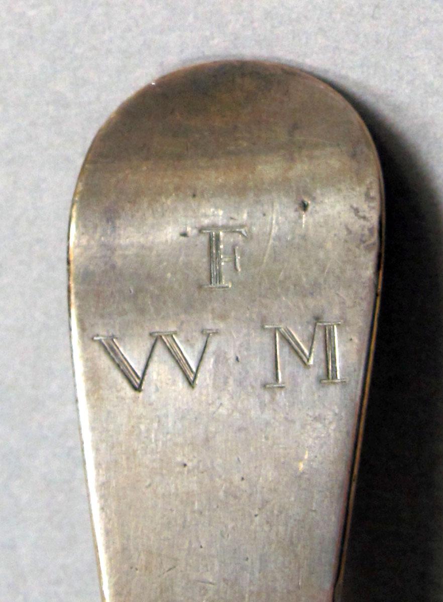 1962.0240.1393 Silver spoon engraving