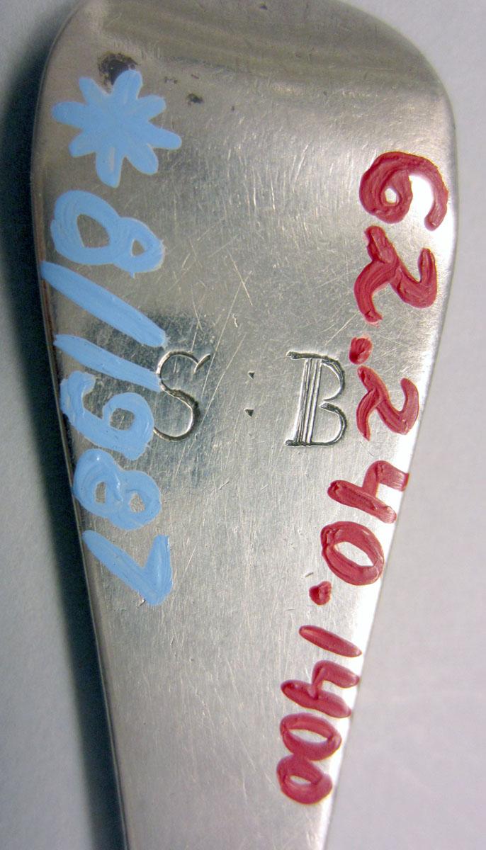 1962.0240.1400 Silver Spoon engraving