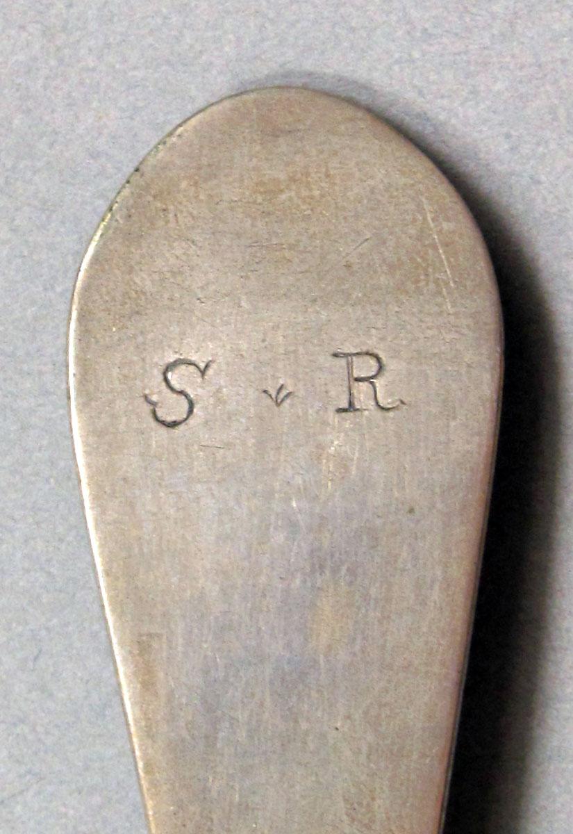 1962.0240.1410 Silver spoon engraving