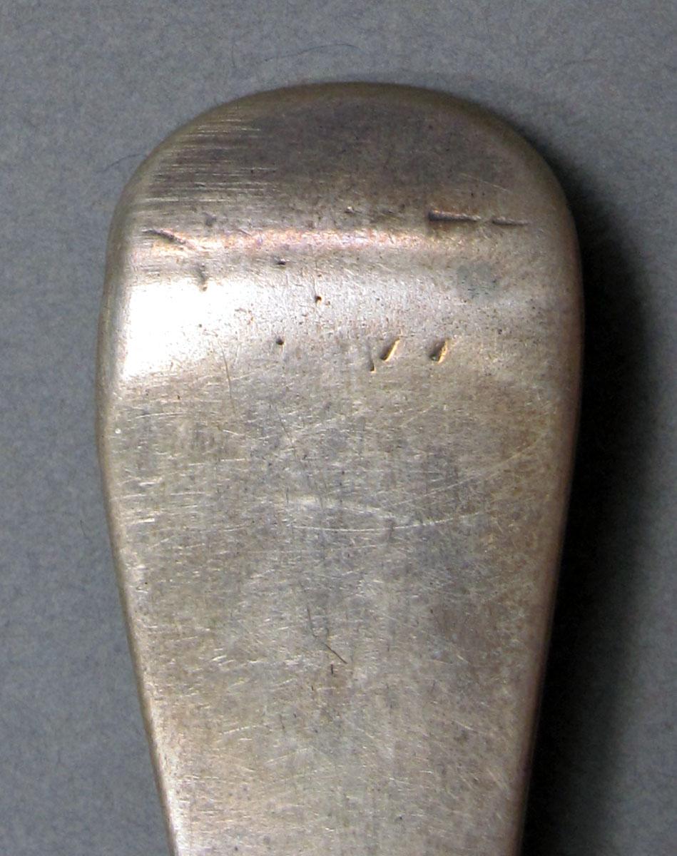 1962.0240.1416 Silver spoon engraving