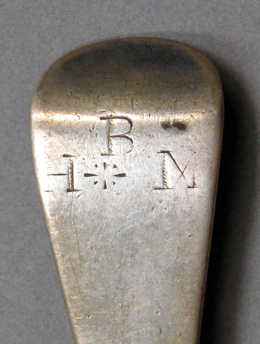 1962.0240.1419 Silver spoon engraving