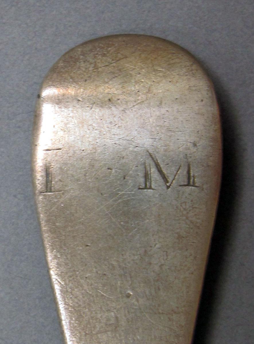 1962.0240.1422 Silver spoon engraving