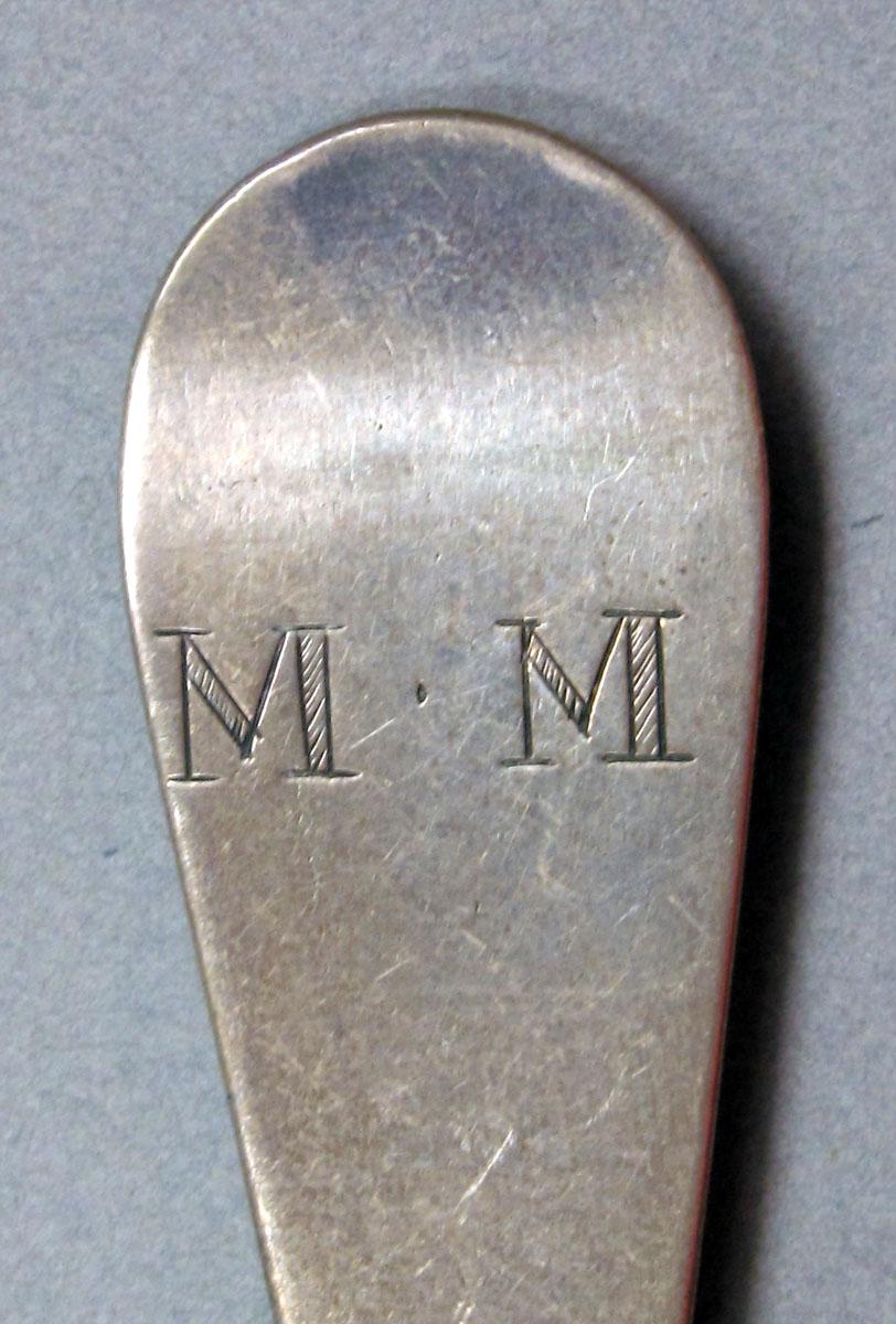 1962.0240.1435 Silver spoon engraving
