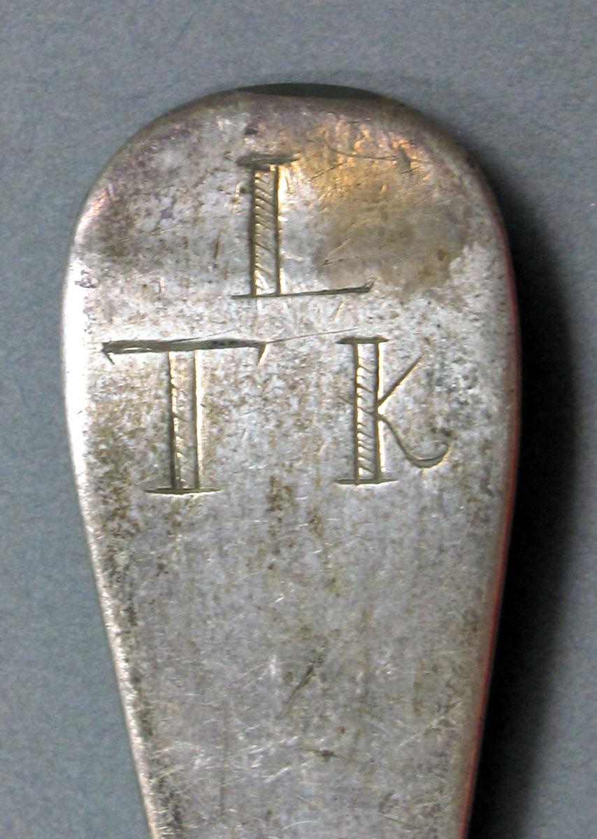 1962.0240.1451 Silver spoon engraving
