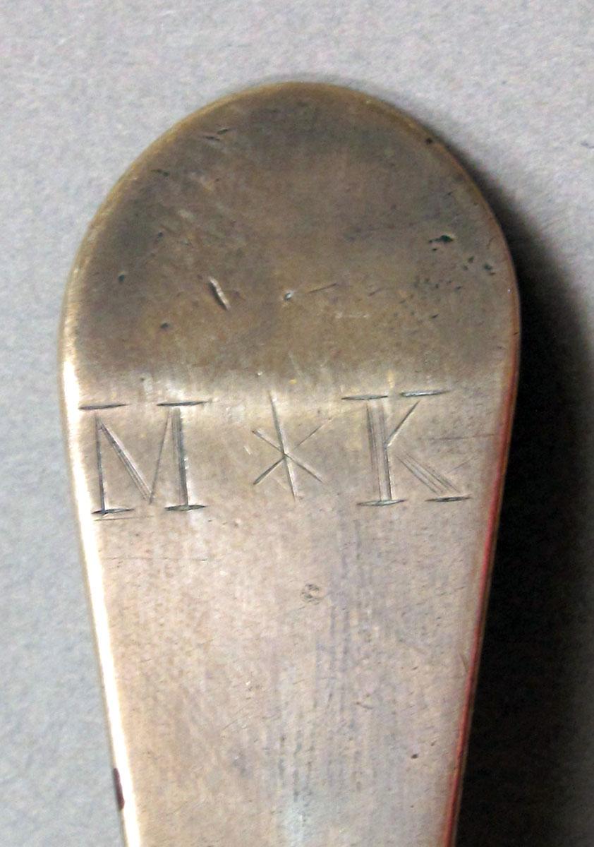 1962.0240.1453 Silver spoon engraving