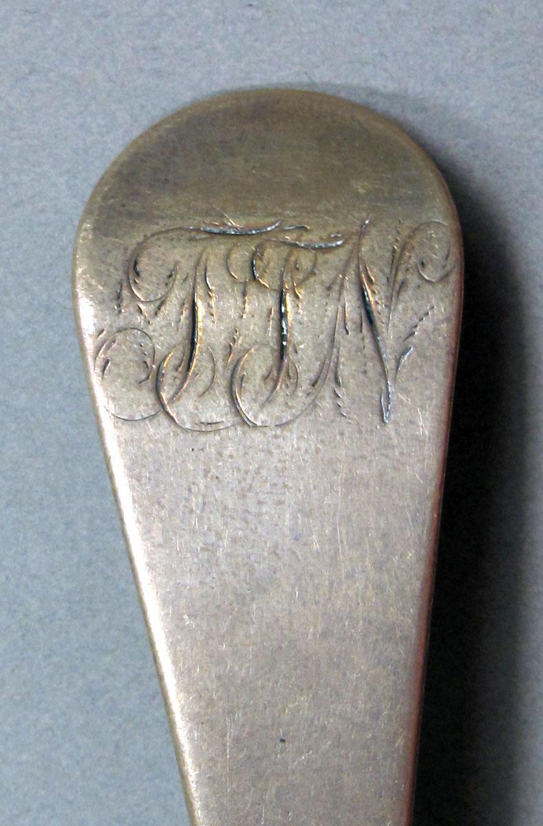 1962.0240.1454 Silver spoon engraving