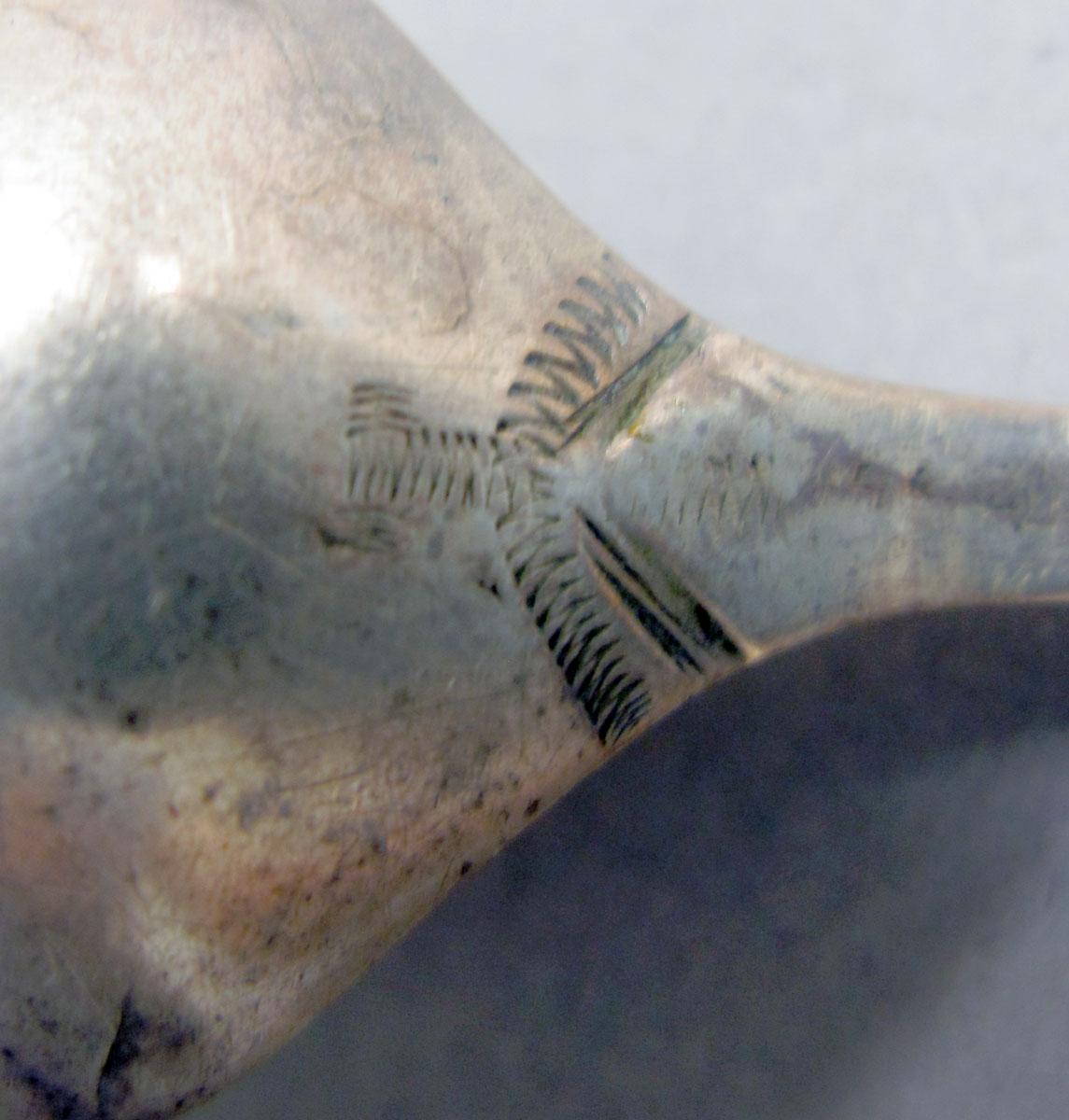 1962.0240.146 Silver Spoon bowl underside detail