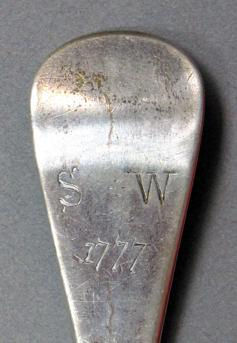 1962.0240.1470 Silver spoon engraving