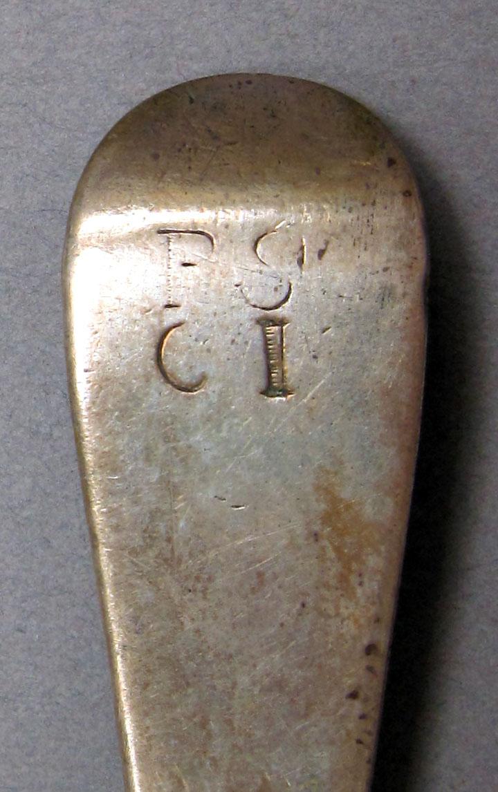 1962.0240.1471 Silver spoon engraving