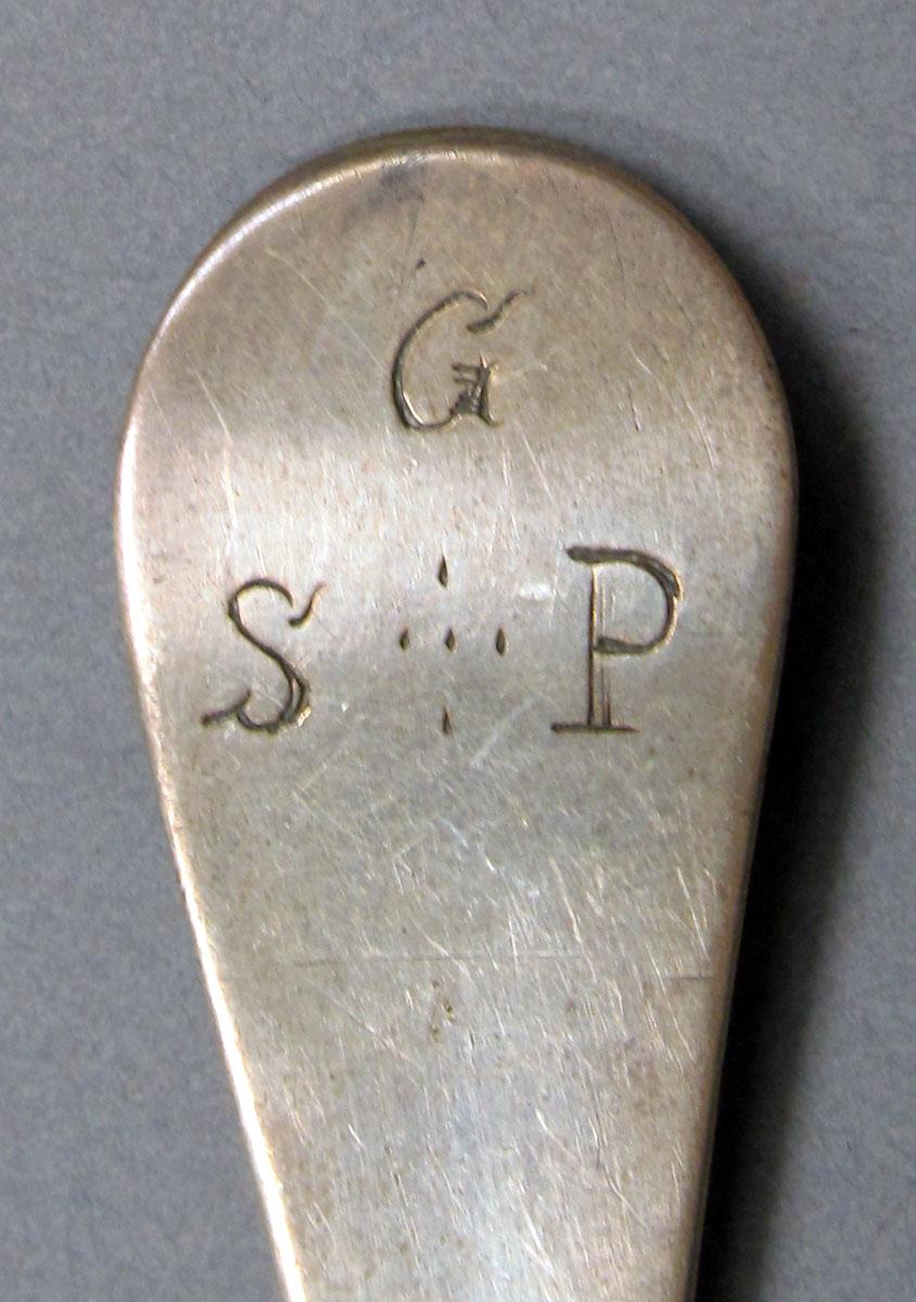 1962.0240.1472 Silver spoon engraving