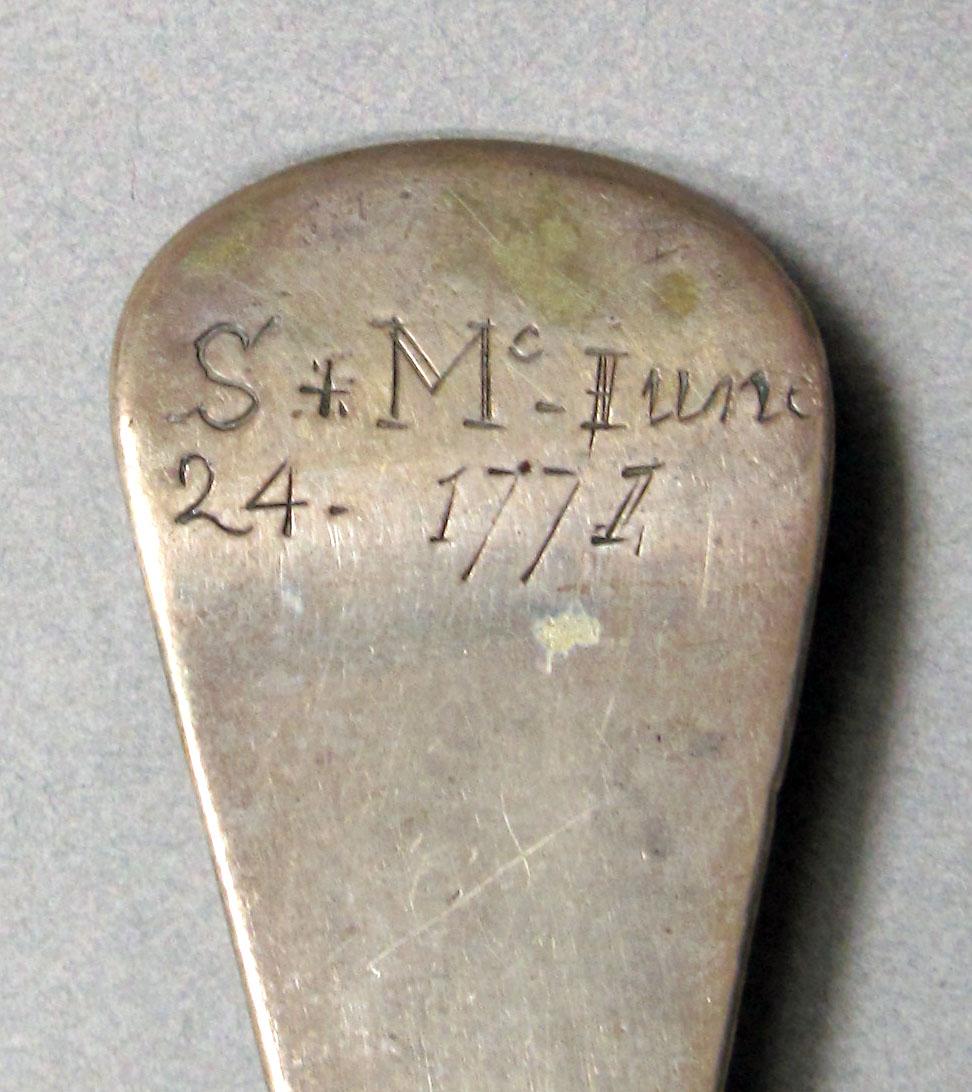 1962.0240.1474 Silver spoon engraving