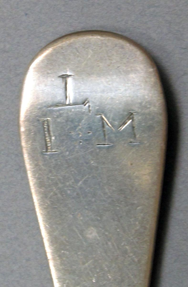 1962.0240.1478 Silver spoon engraving