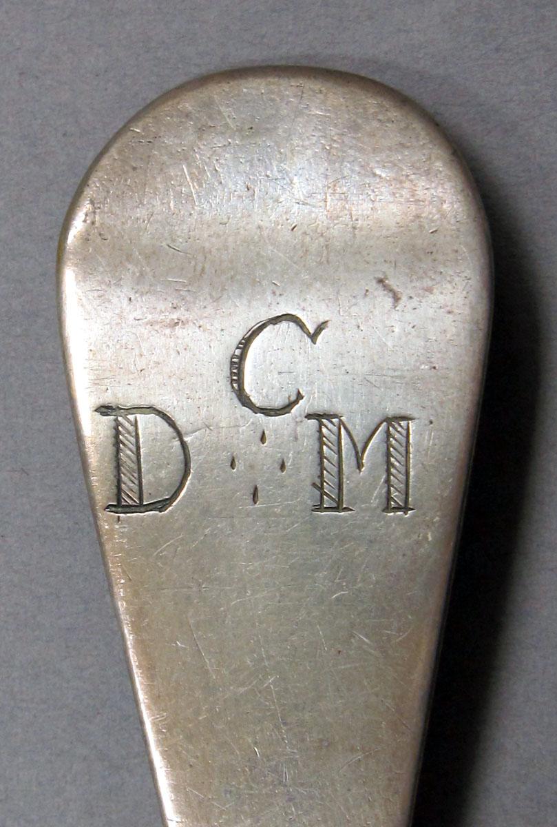1962.0240.1499 Silver spoon engraving