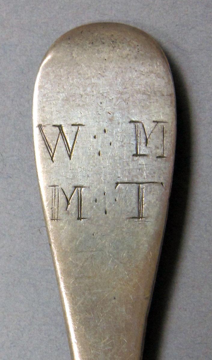 1962.0240.1501 Silver spoon engraving