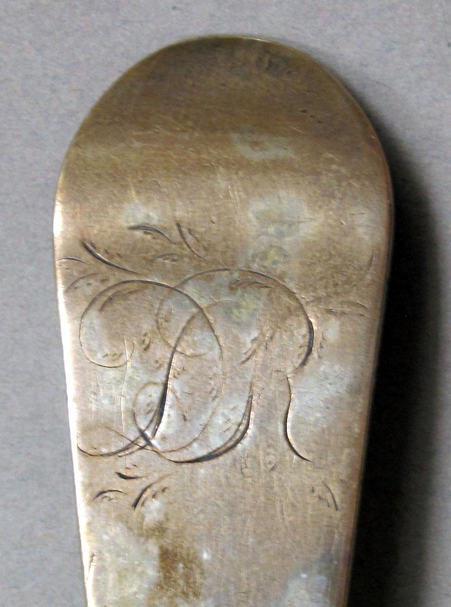 1962.0240.1504 Silver spoon engraving