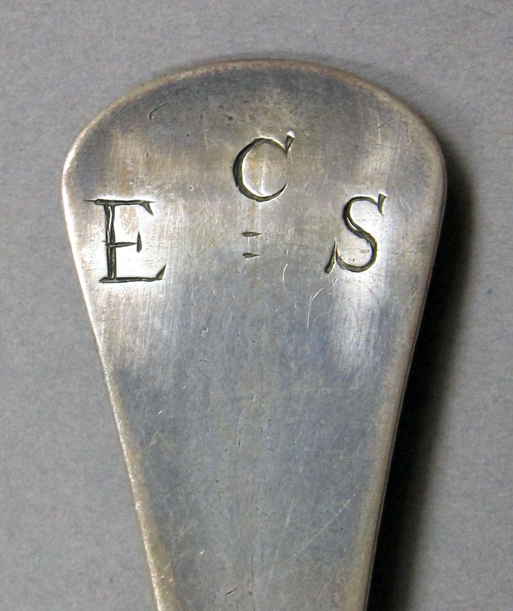 1962.0240.1505 Silver spoon engraving