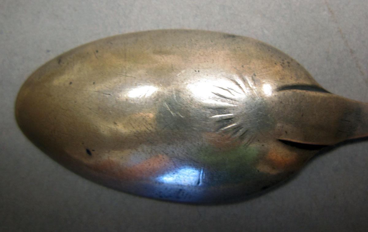 1962.0240.150 Silver Spoon bowl underside