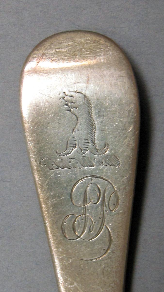 1962.0240.1511 Silver spoon engraving