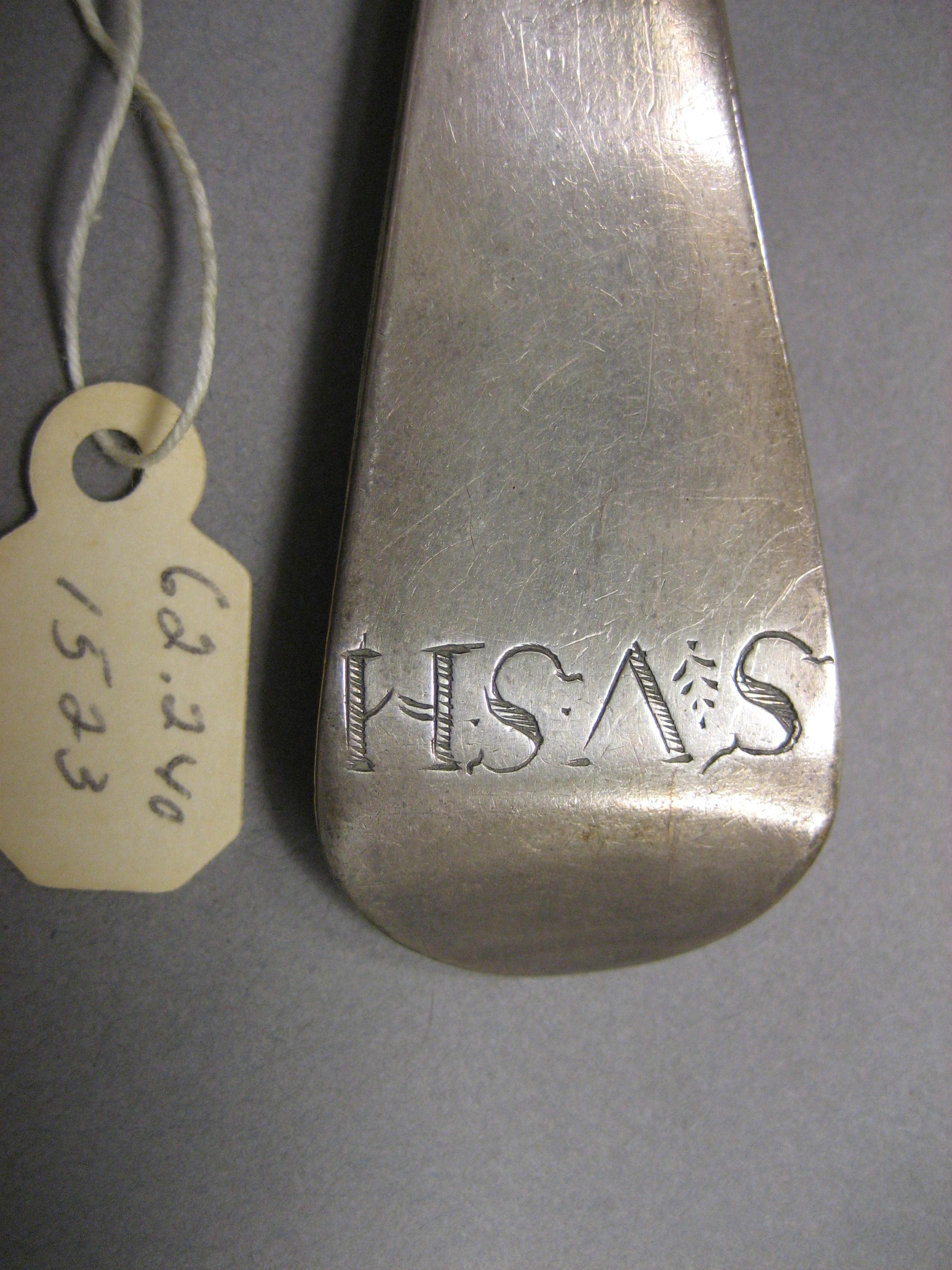 1962.0240.1523 Silver Spoon engraving