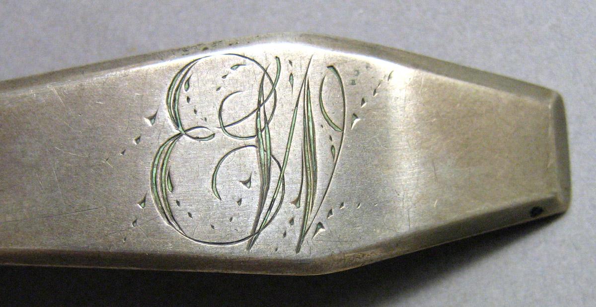 1962.0240.1565 Silver Spoon engraving