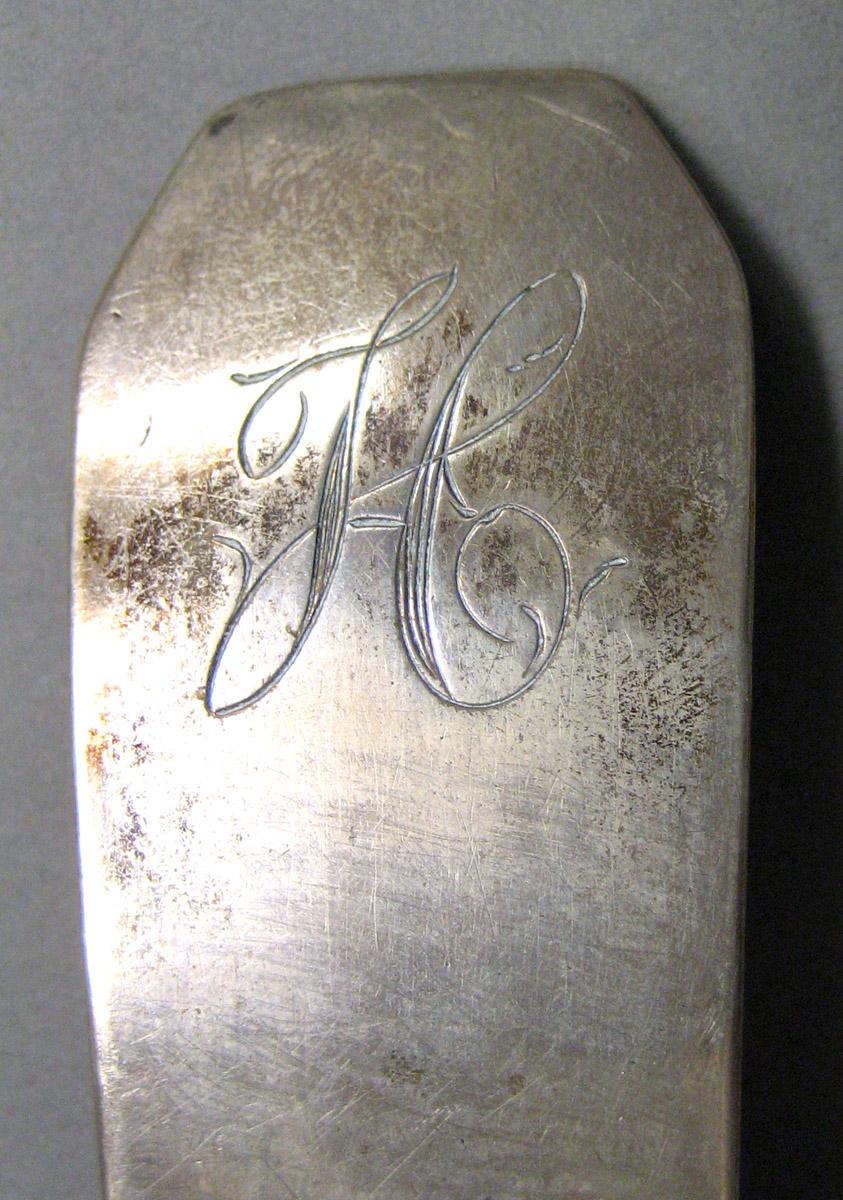 1962.0240.1571 Silver Spoon engraving