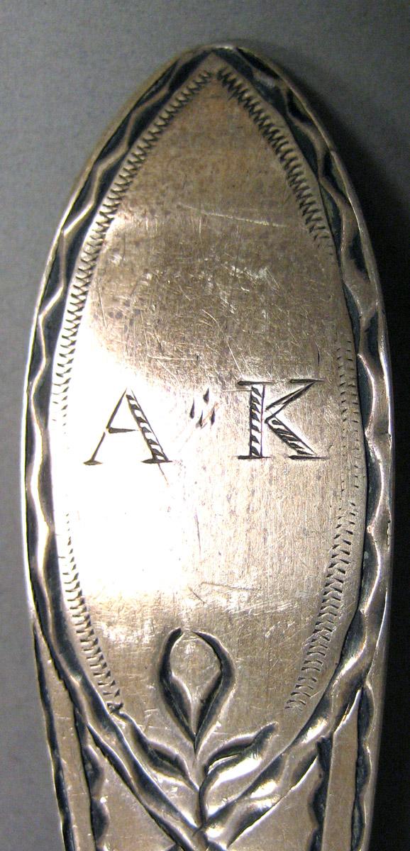 1962.0240.1575 Silver Spoon engraving