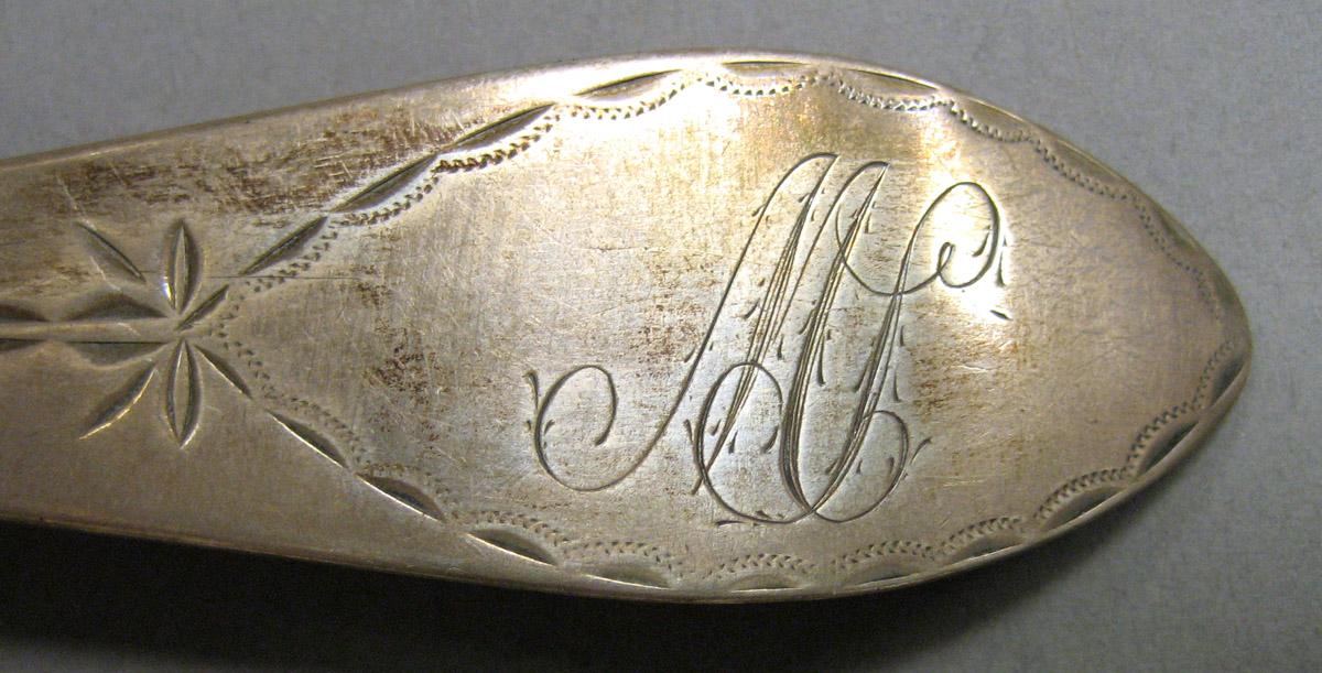1962.0240.1584 Silver Spoon engraving